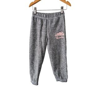 Roots Kids Gray and Pink Joggers 3T